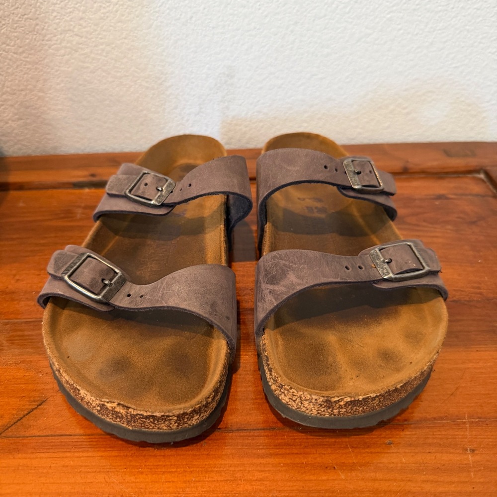 Birkenstock Arizona Leather Slip On Sandals EU 36 US 5-5.5 Boho Gorpcore Casual